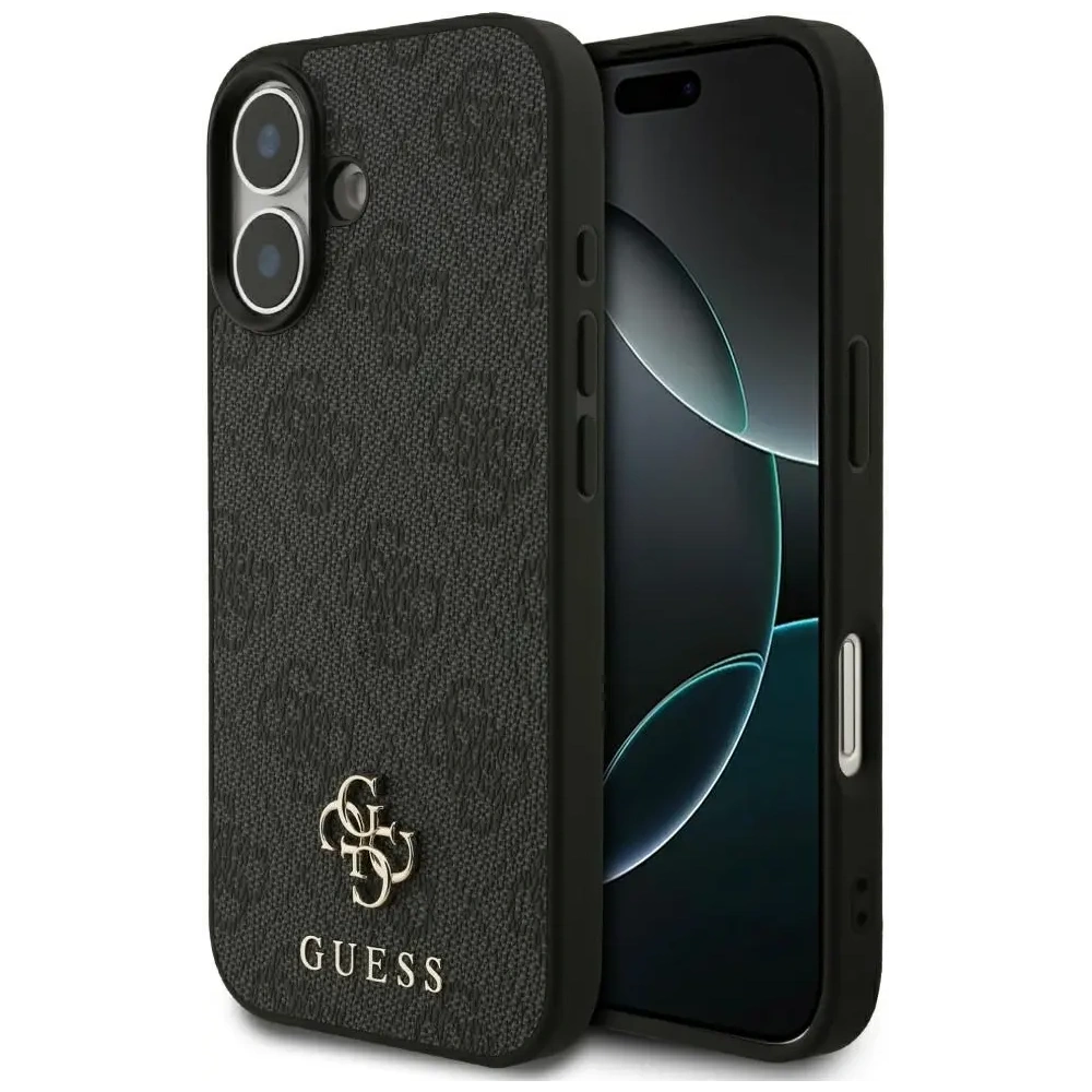 Etui Guess 4G Small Classic Logo MagSafe do Apple iPhone 17 czarny