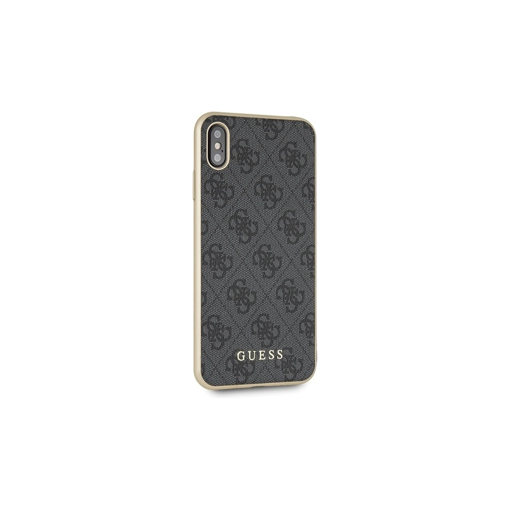 Hurtownia GSM - Etui Guess GUHCI65G4GG iPhone XS Max šedé/grey tvrdý kryt 4G Collection - GUE536GRY - {ean13} - Hurt