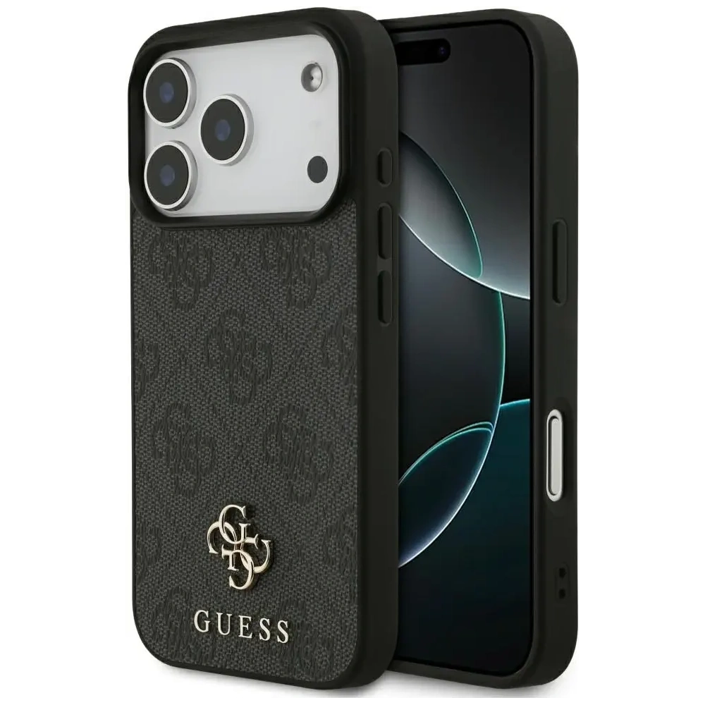 Etui Guess 4G Small Classic Logo MagSafe do Apple iPhone 17 Pro czarny