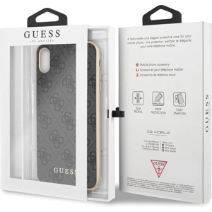 Hurtownia GSM - Etui Guess GUHCI65G4GG iPhone XS Max grau/grey Hartschale 4G Collection - GUE536GRY - {ean13} - Hurt