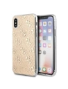 Etui Guess GUHCI65PCU4GLGO iPhone XS Max gold/hartes Gehäuse 4G Glitter
