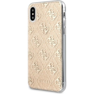 Hurtownia GSM - Etui Guess GUHCI65PCU4GLGO iPhone XS Max gold/hartes Gehäuse 4G Glitter - GUE537GLD - {ean13} - Hurt