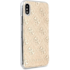 Hurtownia GSM - Etui Guess GUHCI65PCU4GLGO iPhone XS Max gold/hartes Gehäuse 4G Glitter - GUE537GLD - {ean13} - Hurt