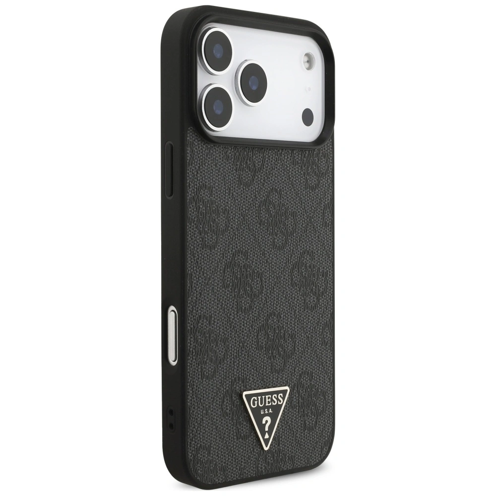 Kryt Guess 4G Strap Triangle Logo MagSafe Apple iPhone 17 Pro Max black