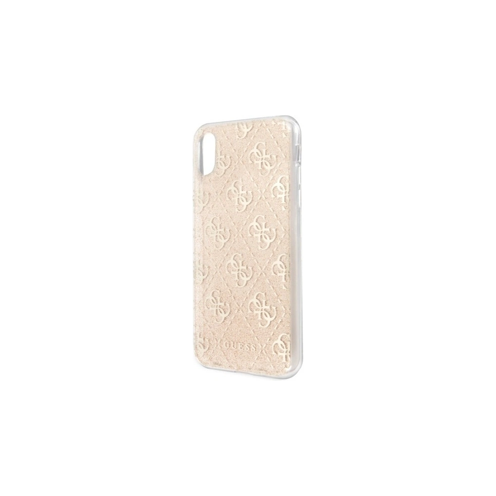 Hurtownia GSM - Etui Guess GUHCI65PCU4GLGO iPhone XS Max zlatý/gold tvrdý kryt 4G Glitter - GUE537GLD - {ean13} - Hurt