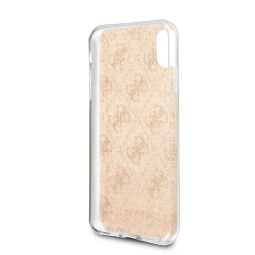 Etui Guess GUHCI65PCU4GLGO iPhone XS Max złoty/gold hard case 4G Glitter