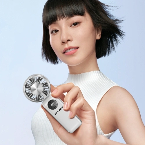 Wiatrak ręczny AWEI F39 Fast Ice biały