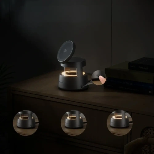 Stacja ładująca 4smarts Aura Sound Qi2 szary