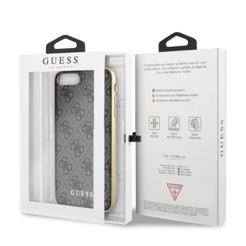 Etui Guess GUHCI8LG4GG Apple iPhone 7/8 Plus szary/grey hard case 4G Collection