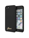 Etui Guess GUHCI8LSLMGBK Apple iPhone SE 2022/SE 2020/8/7 schwarz schwarzes Hardcase Silikon Vintage Gold Logo