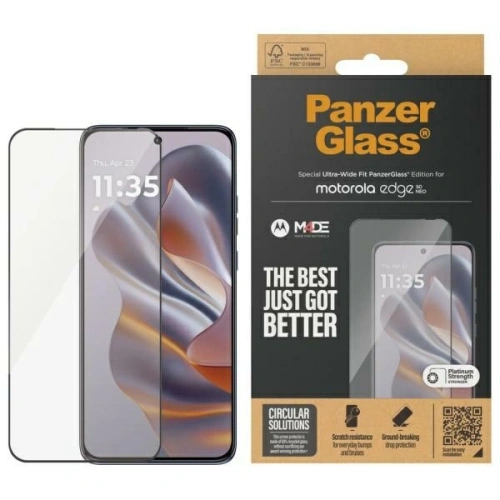 Szkło hartowane PanzerGlass Screen Protection Ultra-Wide Fit do Motorola Edge 50 Neo