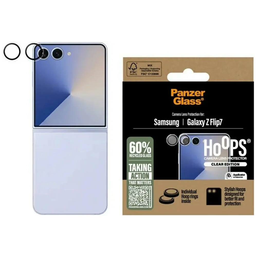 Szkło hartowane na obiektyw PanzerGlass Hoops do Samsung Galaxy Z Flip7