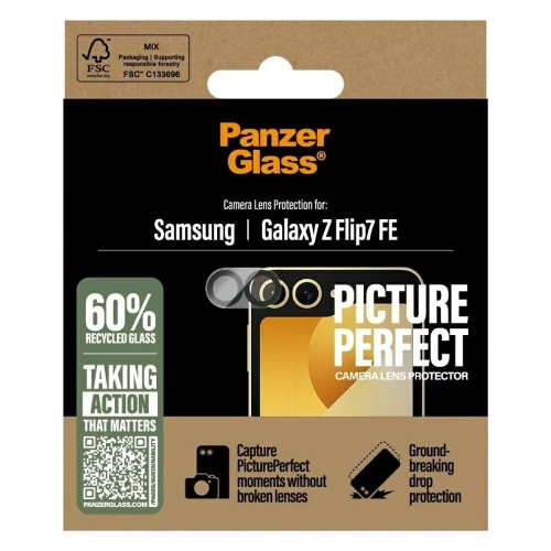 Szkło hartowane na obiektyw PanzerGlass PicturePerfect do Samsung Galaxy Z Flip7 FE