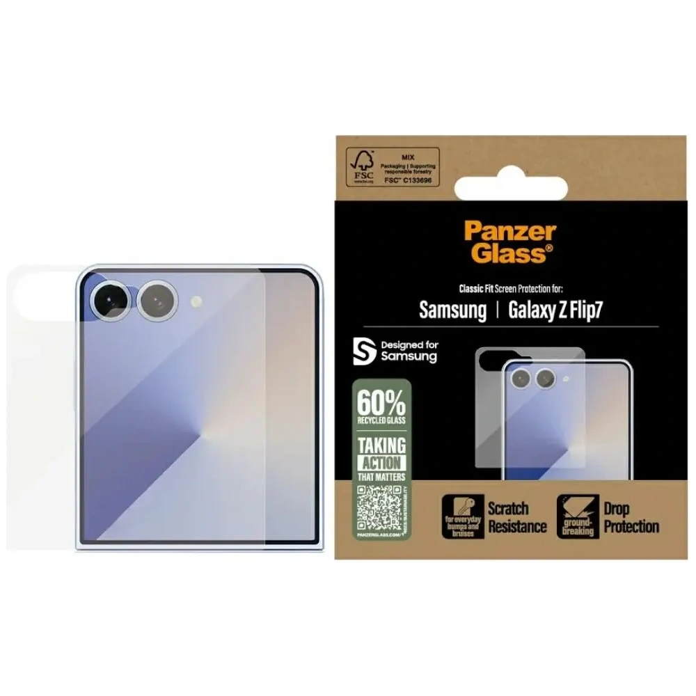 Szkło hartowane PanzerGlass Classic Fit do Samsung Galaxy Z Flip7