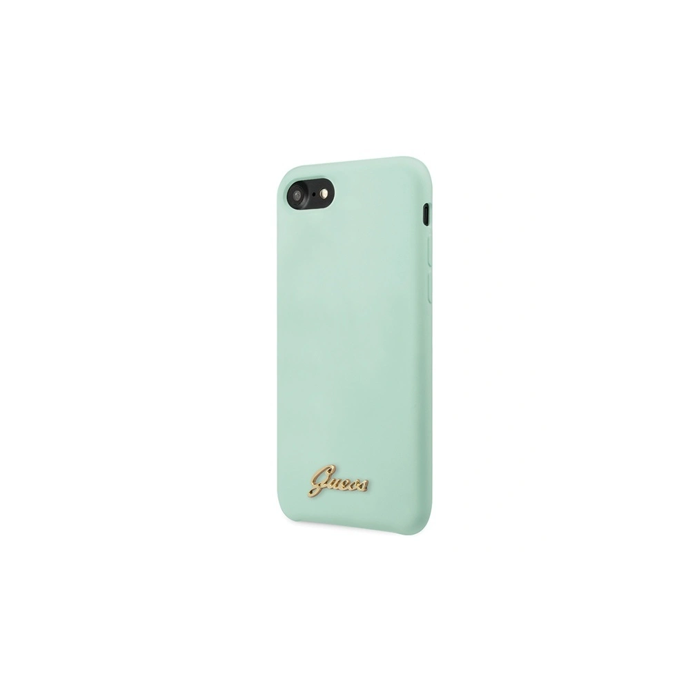 Wholesale Guess GUHCI8LSLMGGR Apple iPhone SE 2022/SE 2020/8/7 green hard case Silicone Vintage Gold Logo - GUE540GRN - {ean13} - Hurt