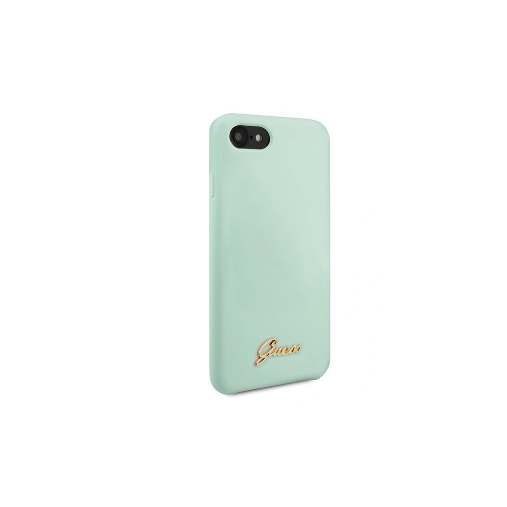 Hurtownia GSM - Etui Guess GUHCI8LSLMGGR Apple iPhone SE 2022/SE 2020/8/7 zelené/green tvrdé pouzdro silikonové Vintage Gold Logo - GUE540GRN - {ean13} - Hurt