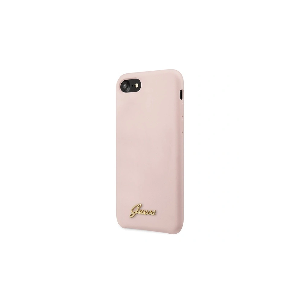 Hurtownia GSM - Etui Guess GUHCI8LSLMGLP Apple iPhone SE 2022/SE 2020/8/7 in hellrosa/hard case Silikon Vintage Gold Logo - GUE541PNK - {ean13} - Hurt
