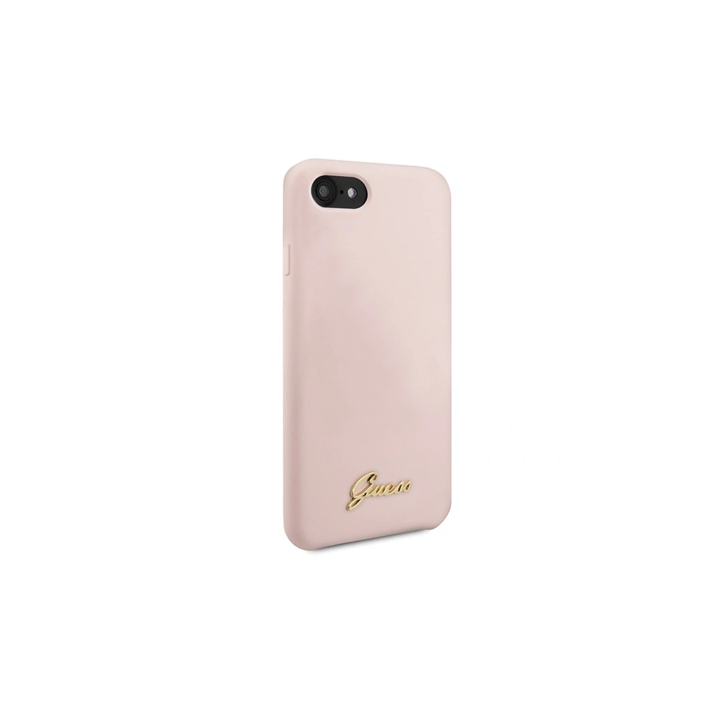 Hurtownia GSM - Etui Guess GUHCI8LSLMGLP Apple iPhone SE 2022/SE 2020/8/7 in hellrosa/hard case Silikon Vintage Gold Logo - GUE541PNK - {ean13} - Hurt