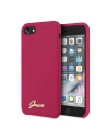 Guess GUHCI8LSLMGRE Apple iPhone SE 2022/SE 2020/8/7 burgundy hard case Silicone Vintage Gold Logo