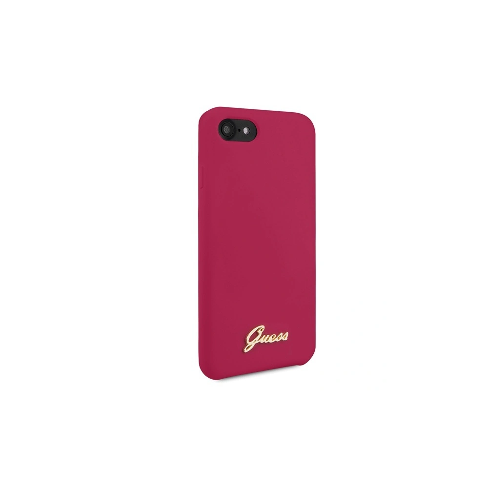 Hurtownia GSM - Etui Guess GUHCI8LSLMGRE Apple iPhone SE 2022/SE 2020/8/7 rot/burgunder hartes Gehäuse Silikon Vintage Gold Logo - GUE542BRG - {ean13} - Hurt