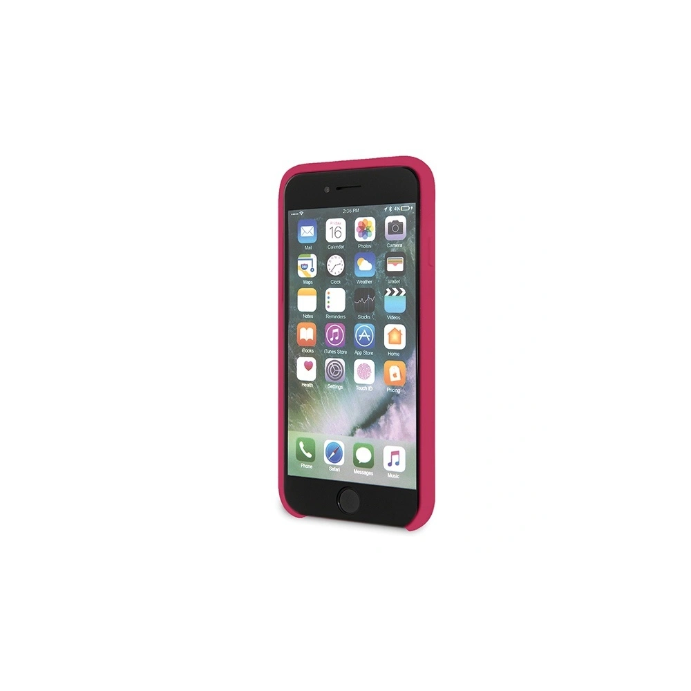 Wholesale Guess GUHCI8LSLMGRE Apple iPhone SE 2022/SE 2020/8/7 burgundy hard case Silicone Vintage Gold Logo - GUE542BRG - {ean13} - Hurt
