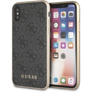 Hurtownia GSM - Etui Guess GUHCPXG4GG Apple iPhone X/XS šedý/grey hard case 4G Collection - GUE543GRY - {ean13} - Hurt