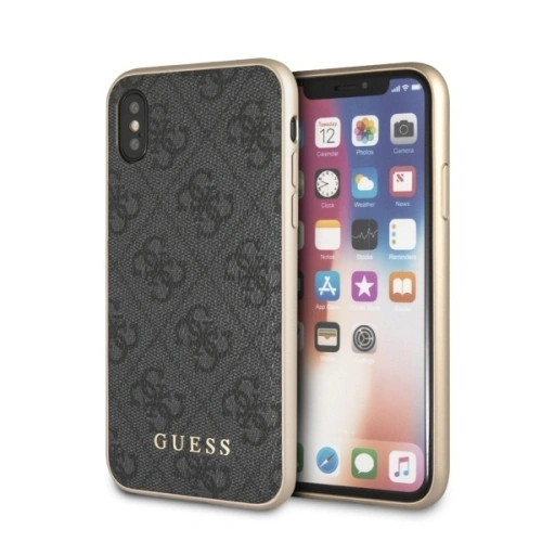 Etui Guess GUHCPXG4GG Apple iPhone X/XS szary/grey hard case 4G Collection
