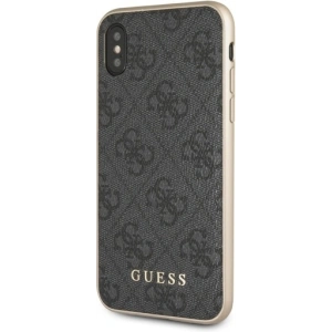 Hurtownia GSM - Etui Guess GUHCPXG4GG Apple iPhone X/XS szary/grey hard case 4G Collection - GUE543GRY - {ean13} - Hurt