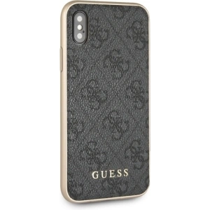 Hurtownia GSM - Etui Guess GUHCPXG4GG Apple iPhone X/XS szary/grey hard case 4G Collection - GUE543GRY - {ean13} - Hurt
