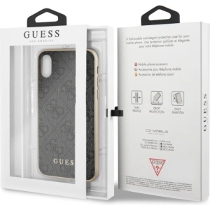 Hurtownia GSM - Etui Guess GUHCPXG4GG Apple iPhone X/XS szary/grey hard case 4G Collection - GUE543GRY - {ean13} - Hurt
