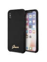 Hurtownia GSM - Etui Guess GUHCPXLSLMGBK Apple iPhone X/XS schwarz/czarny Hartschale Silikon Vintage Gold Logo - GUE544BLK - {ean13} - Hurt