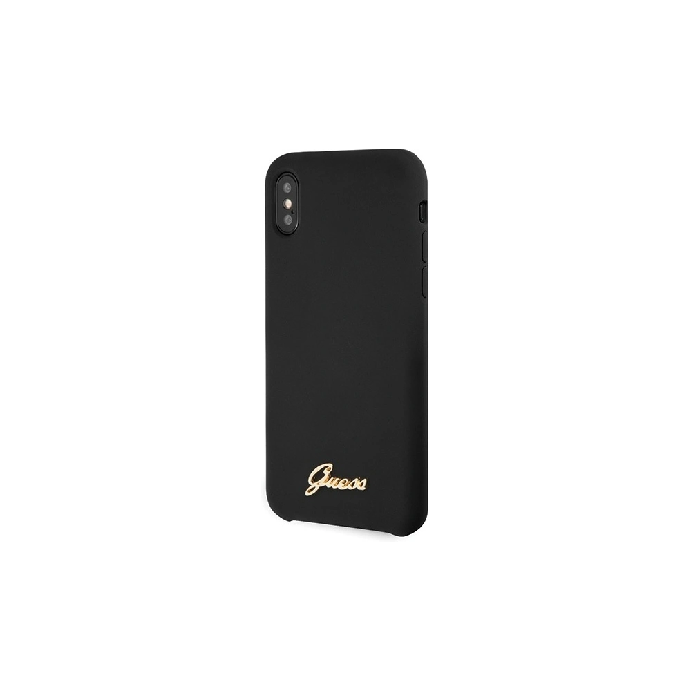 Hurtownia GSM - Etui Guess GUHCPXLSLMGBK Apple iPhone X/XS schwarz/czarny Hartschale Silikon Vintage Gold Logo - GUE544BLK - {ean13} - Hurt