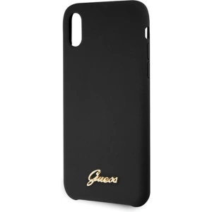 Hurtownia GSM - Etui Guess GUHCPXLSLMGBK Apple iPhone X/XS black/czarny hard case Silicone Vintage Gold Logo - GUE544BLK - {ean13} - Hurt