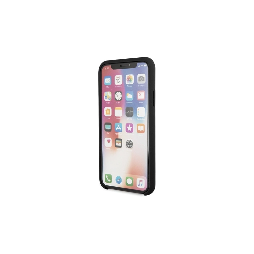 Hurtownia GSM - Etui Guess GUHCPXLSLMGBK Apple iPhone X/XS schwarz/czarny Hartschale Silikon Vintage Gold Logo - GUE544BLK - {ean13} - Hurt