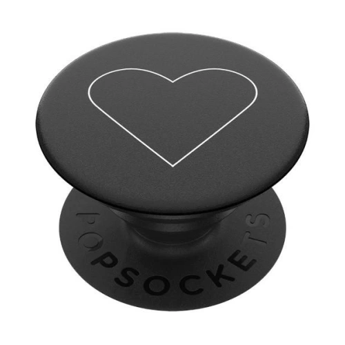Uchwyt do telefonu POPSOCKETS 2 White Heart Black