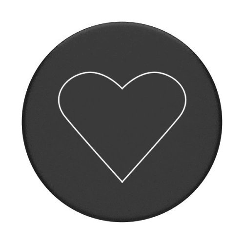 Uchwyt do telefonu POPSOCKETS 2 White Heart Black