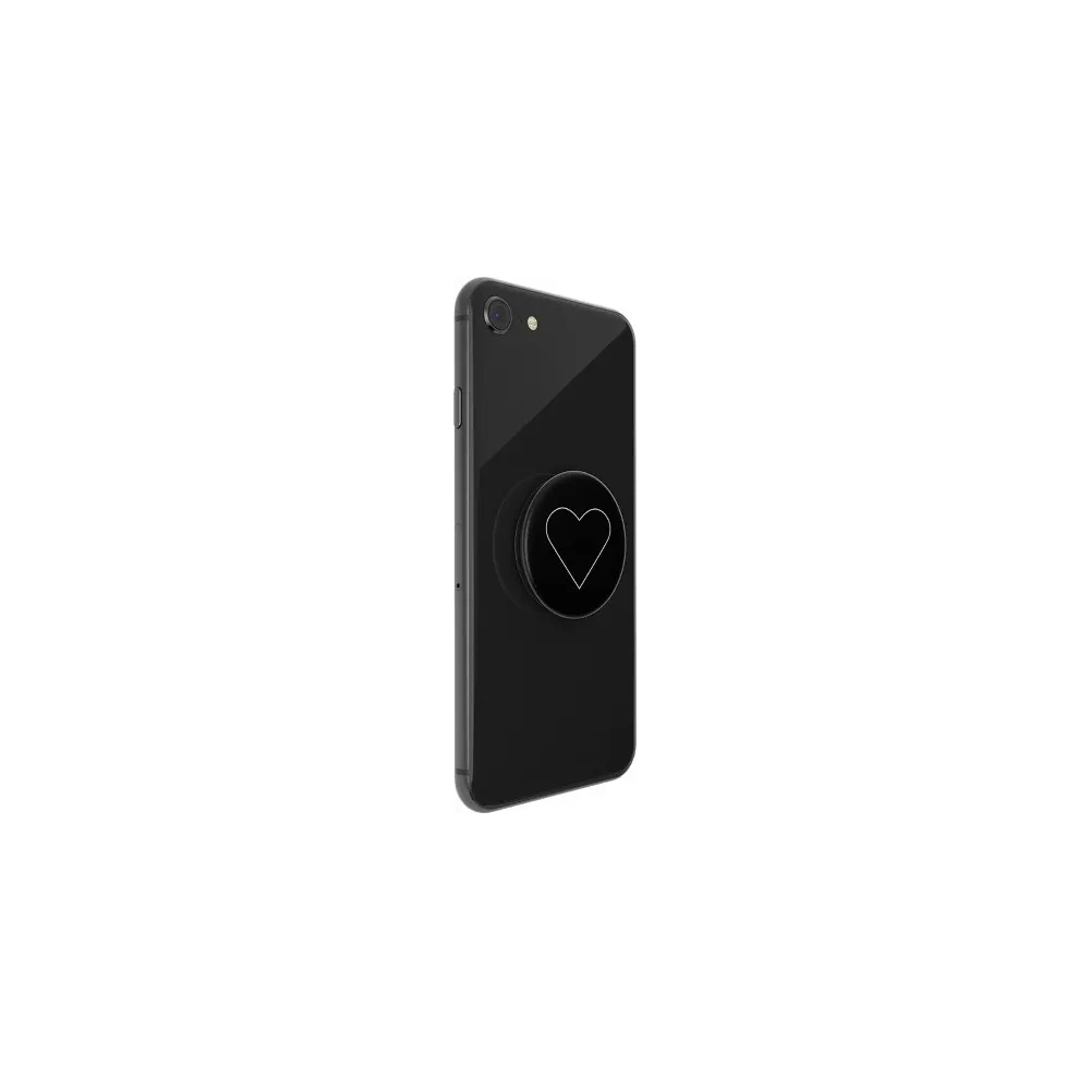 Uchwyt do telefonu POPSOCKETS 2 White Heart Black