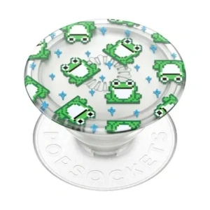 Uchwyt do telefonu POPSOCKETS PlantCore Grip 8 Bit Frogs