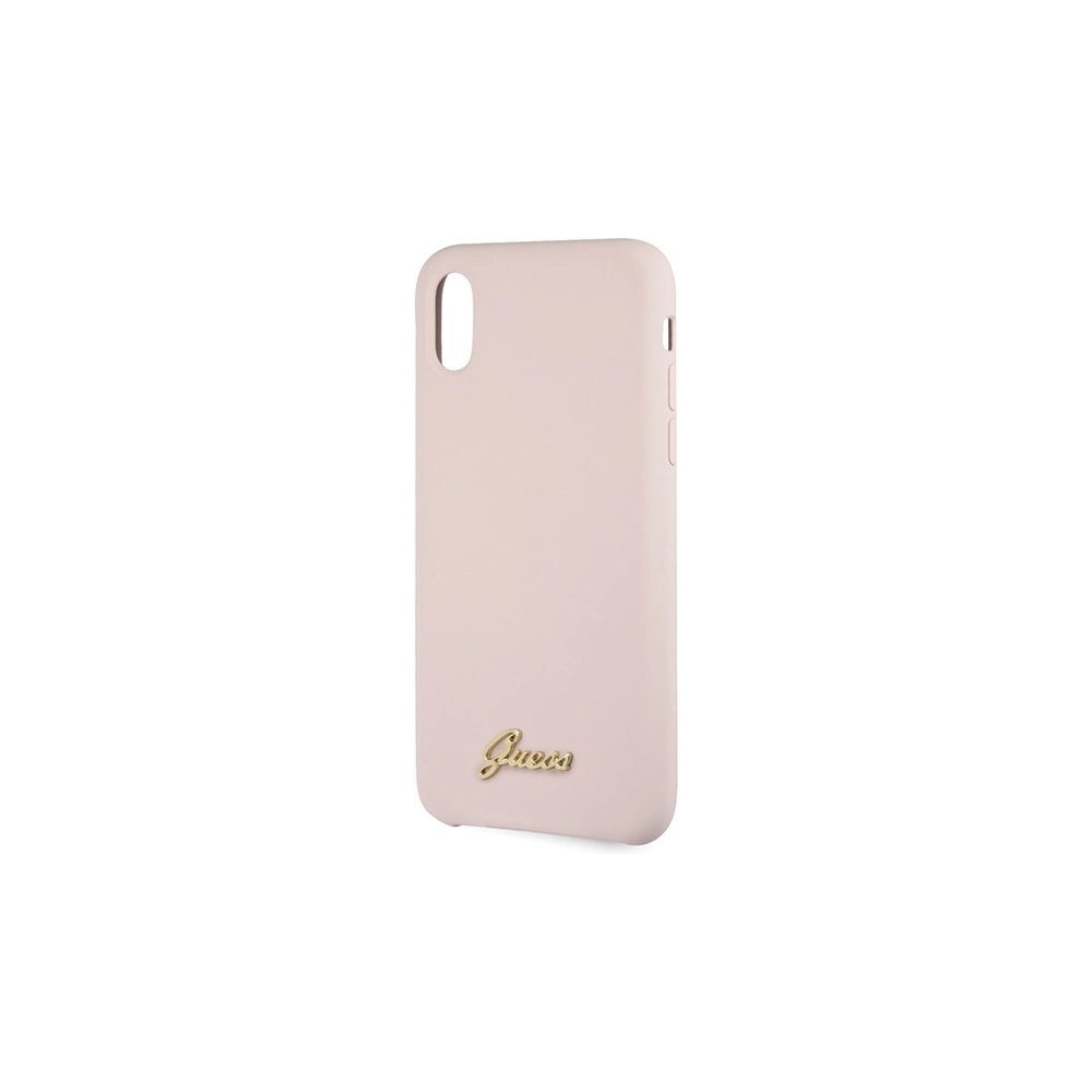 Hurtownia GSM - Etui Guess GUHCPXLSLMGLP Apple iPhone X/XS hellrosa/hard case Silikon Vintage Gold Logo - GUE545PNK - {ean13} - Hurt
