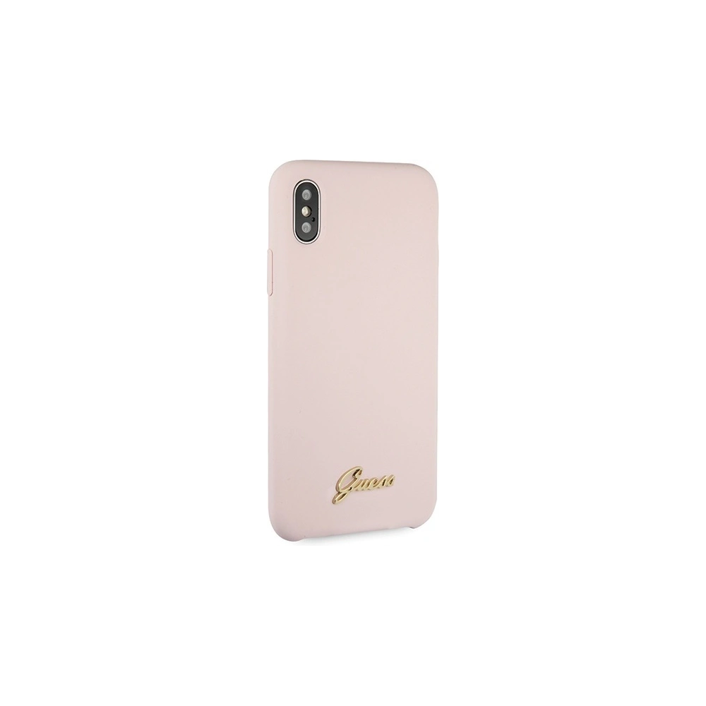 Hurtownia GSM - Etui Guess GUHCPXLSLMGLP Apple iPhone X/XS hellrosa/hard case Silikon Vintage Gold Logo - GUE545PNK - {ean13} - Hurt