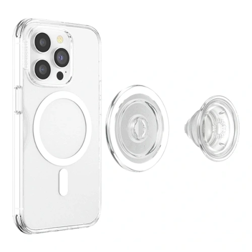 Uchwyt do telefonu POPSOCKETS PopGrip MagSafe 2 przezroczysty