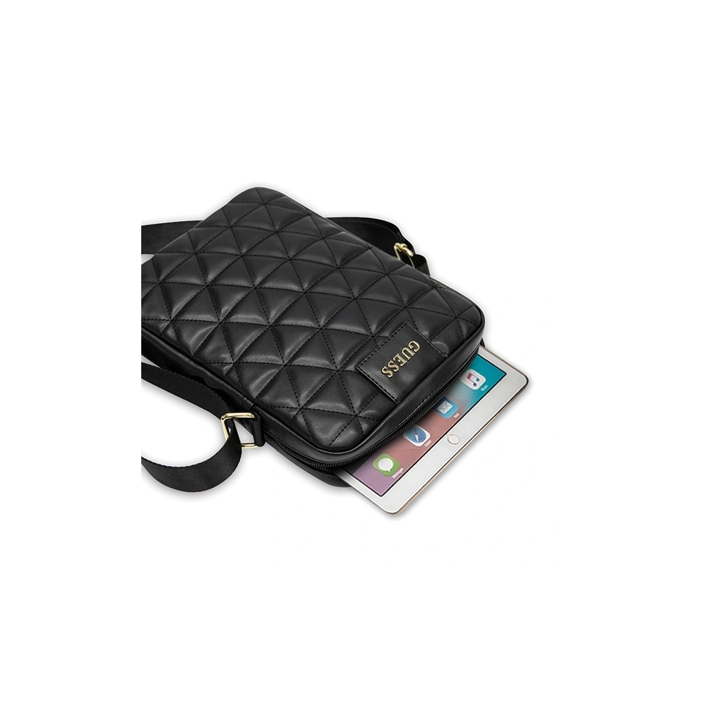Hurtownia GSM - Torba Guess GUTB10QLBK 10" černá/black prošívaná taška na tablet - GUE546BLK - {ean13} - Hurt