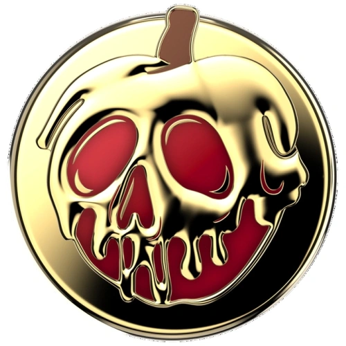 Uchwyt do telefonu POPSOCKETS Round Disney Enamel Poison Apple MagSafe złoty