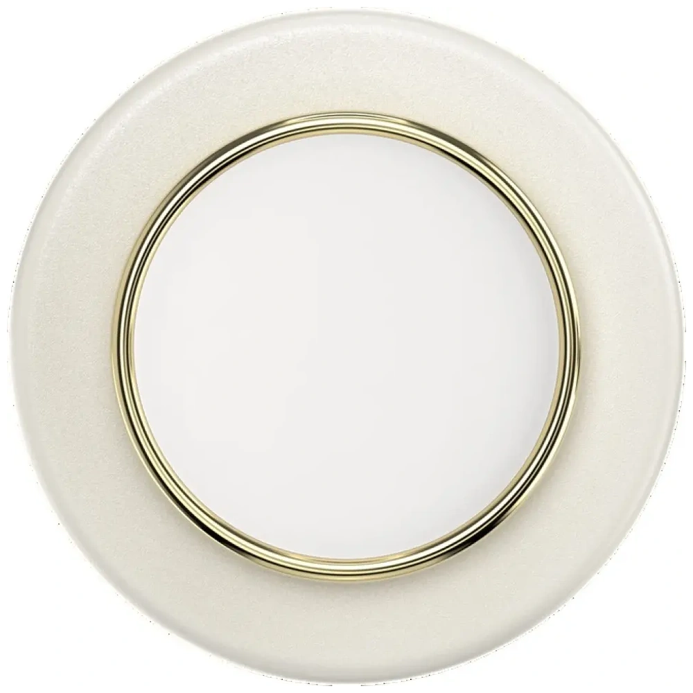 Uchwyt do telefonu POPSOCKETS Round Luxe Coconut Creme Enamel MagSafe beżowy