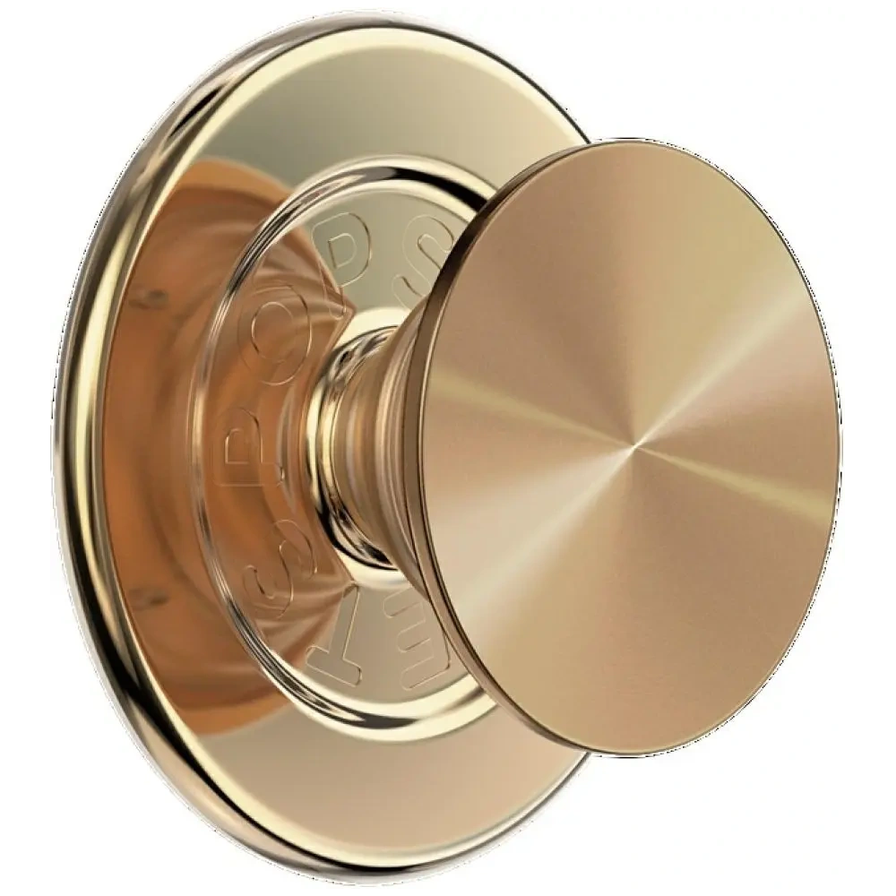 Uchwyt do telefonu POPSOCKETS Round Radial Gold Aluminum MagSafe złoty