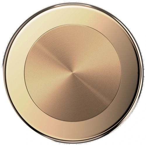 Uchwyt do telefonu POPSOCKETS Round Radial Gold Aluminum MagSafe złoty