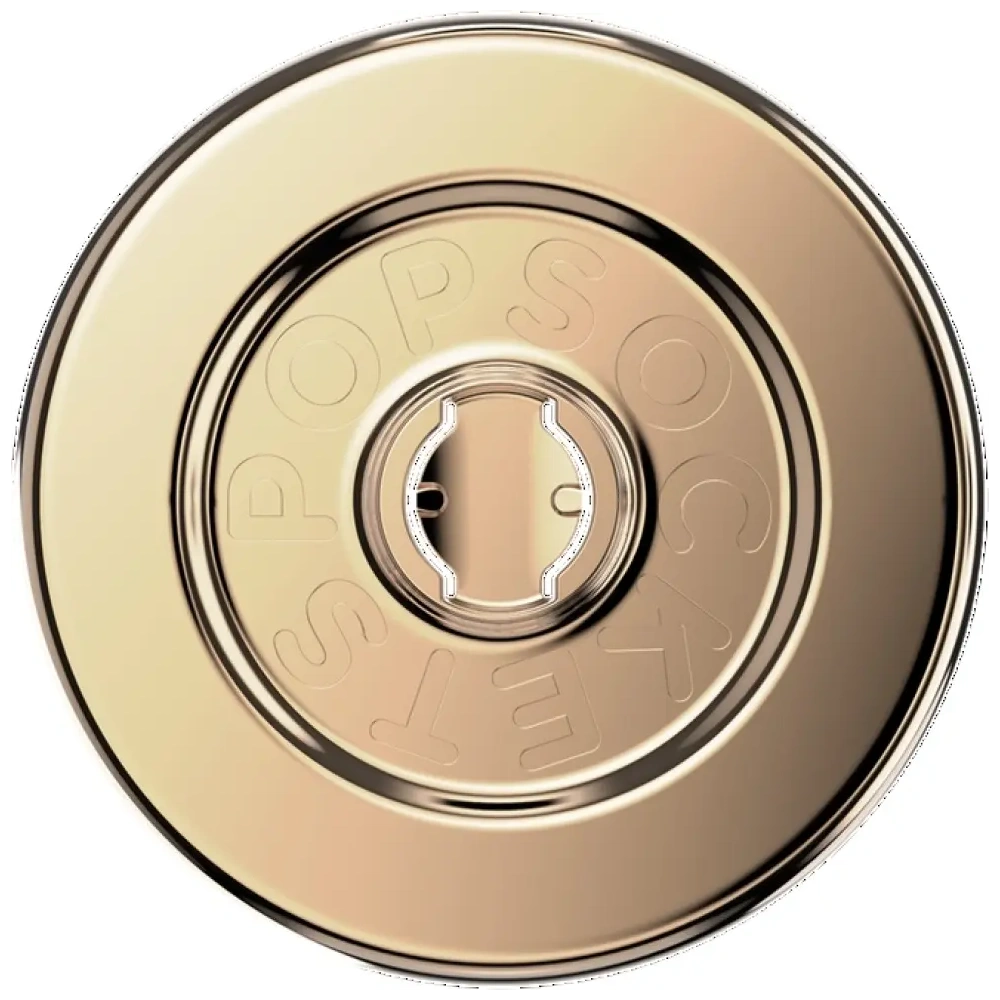 Uchwyt do telefonu POPSOCKETS Round Radial Gold Aluminum MagSafe złoty