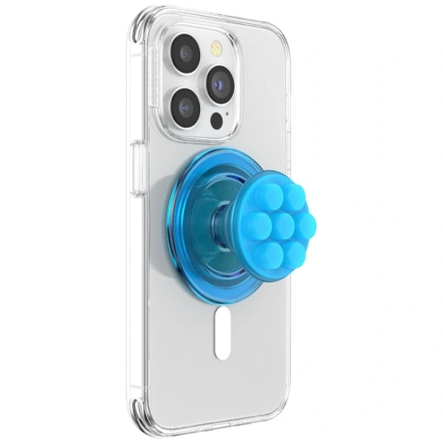 Uchwyt do telefonu POPSOCKETS Translucent FG-Popper MagSafe niebieski