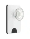 Uchwyt i podstawka do telefonu z portfelem POPSOCKETS PopWallet+ PopGrip PW+ MS G2 MagSafe biało-przezroczysty