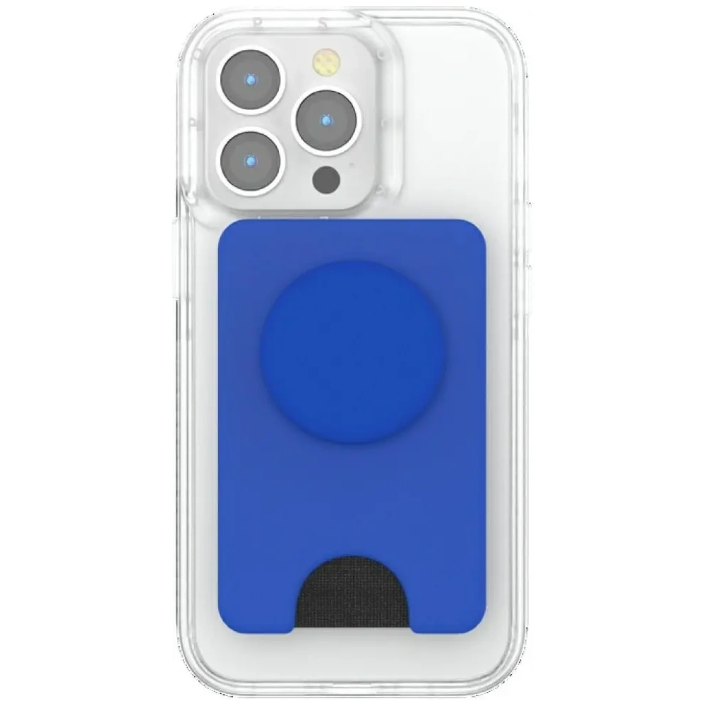 Uchwyt i podstawka do telefonu z portfelem POPSOCKETS PopWallet+ PopGrip PW+ MS MagSafe kobalt